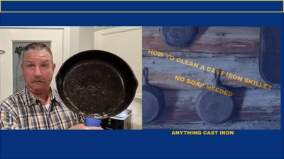 How to clean your cast iron skillet without soap